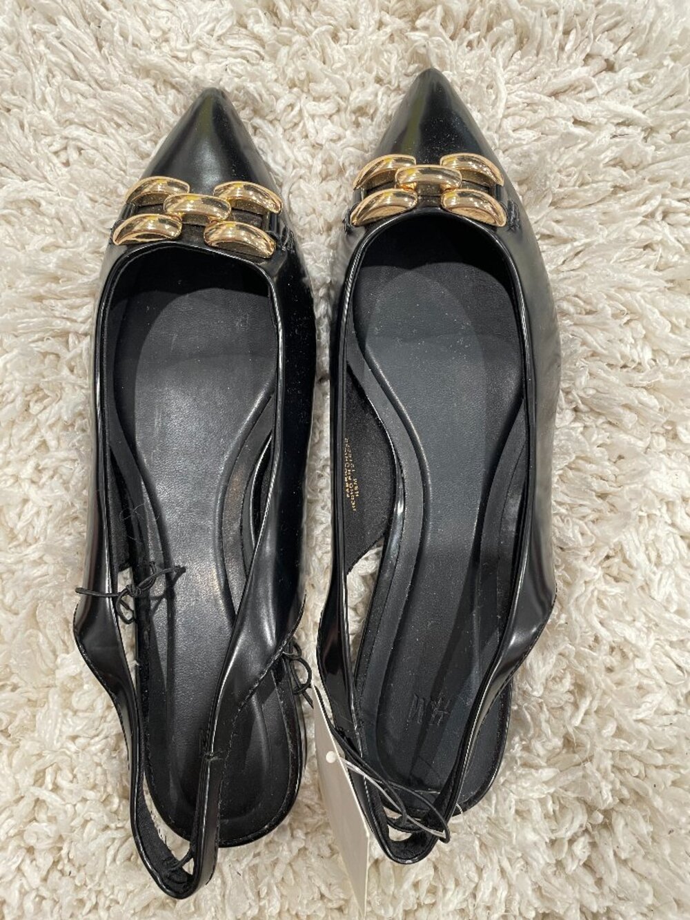 H&M Pointed Slingbacks - NWT - Sz EU37/US6 - Black